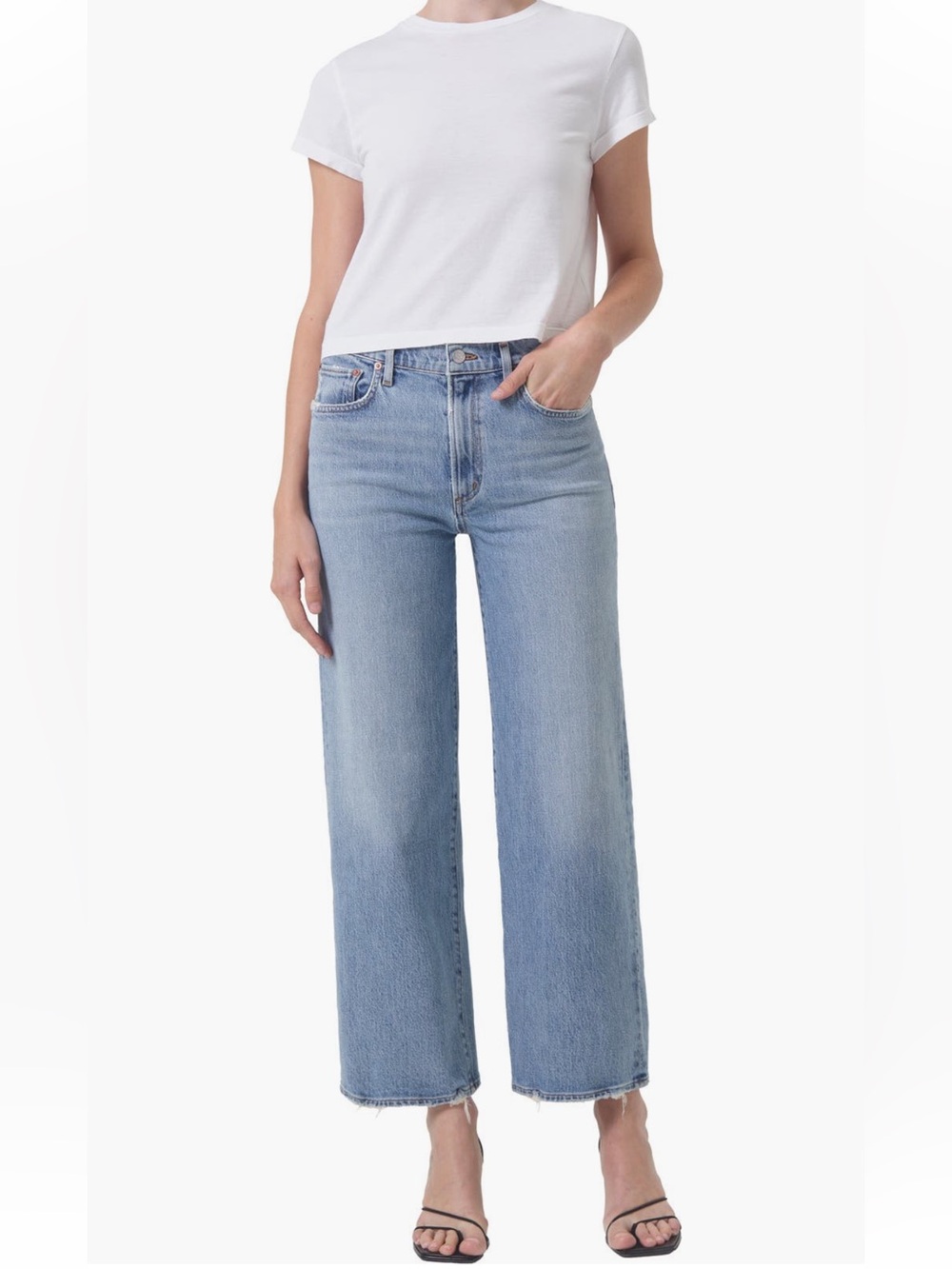 AGOLDE Harper Ankle Wide Leg Jeans - HASSLE - Size 28
